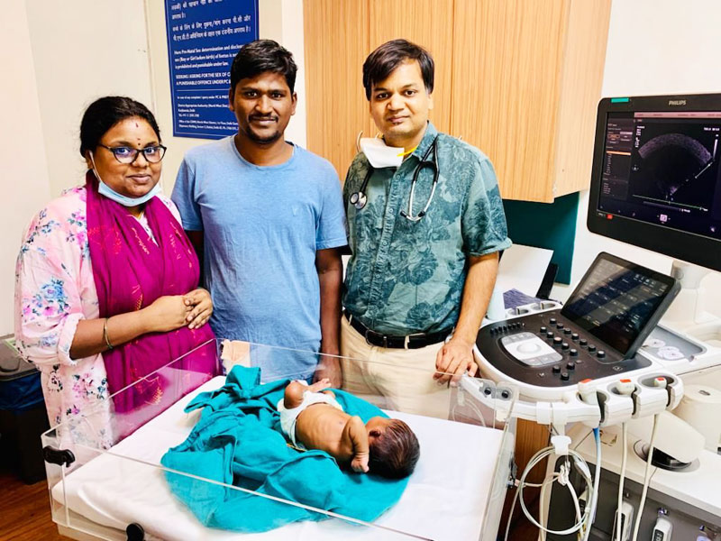 Story of newborn baby girl suffering from heart disease